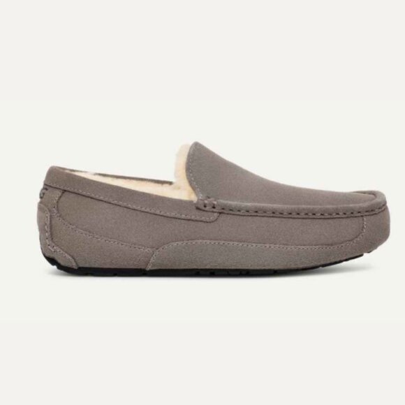 UGG ASCOT WIDE GRAY T SUEDE SHEEPSKIN MOCCASIN SLIPPERS MENS US 7 main image 7